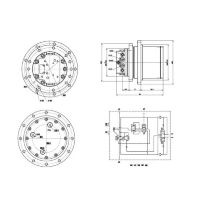 TM06 9 Holes Final Drive Assy for SK50 E305.5 E306 GM05VL GM06VN PC45 PC50 PC55 PC56 ZX60 Travel Motor Assy