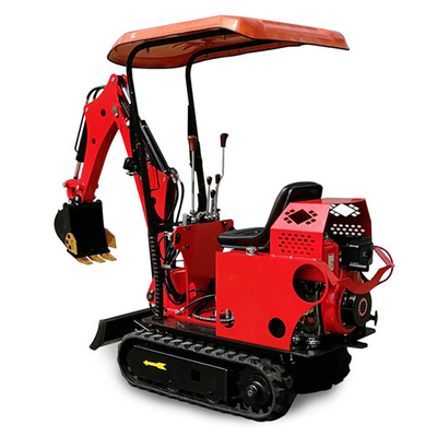 ODM Diesel Red Mini Excavator Machine For Agricultural Garden Farm