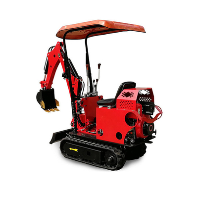 ODM Diesel Red Mini Excavator Machine For Agricultural Garden Farm