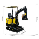 60 Liters Mini Small Digger Excavator For Farm Winery Agricultural Garden