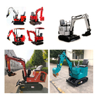 OEM Spring Green Mini Small Digger Diesel Engine Mini Excavators For Farm Winery Agricultural Garden