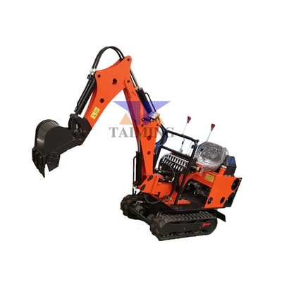 Orange OEM Diesel Engine Mini Excavator Machine Small Excavators Digger For Farm Winery Agricultural Garden