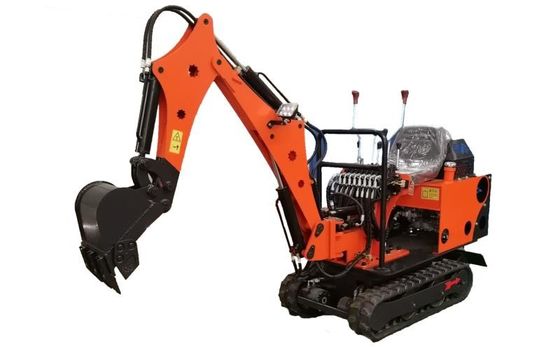 0.8T Small Digger 1 Ton Mini Excavator Machine With Rubber Track