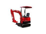 Red Color Mini Excavator Machine For Foundation Construction