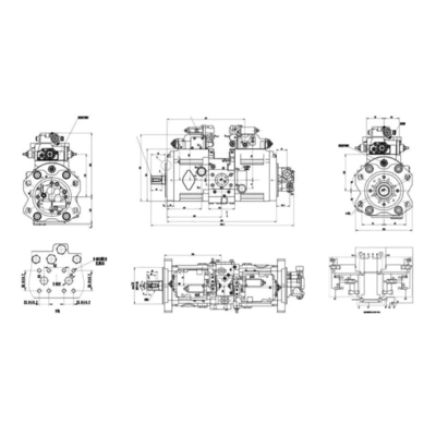 TEM OE11-14T SY215-8S SY215-9 Excavator Main Hydraulic Pump K3V112DTP Hydraulic Electronic Control Pump