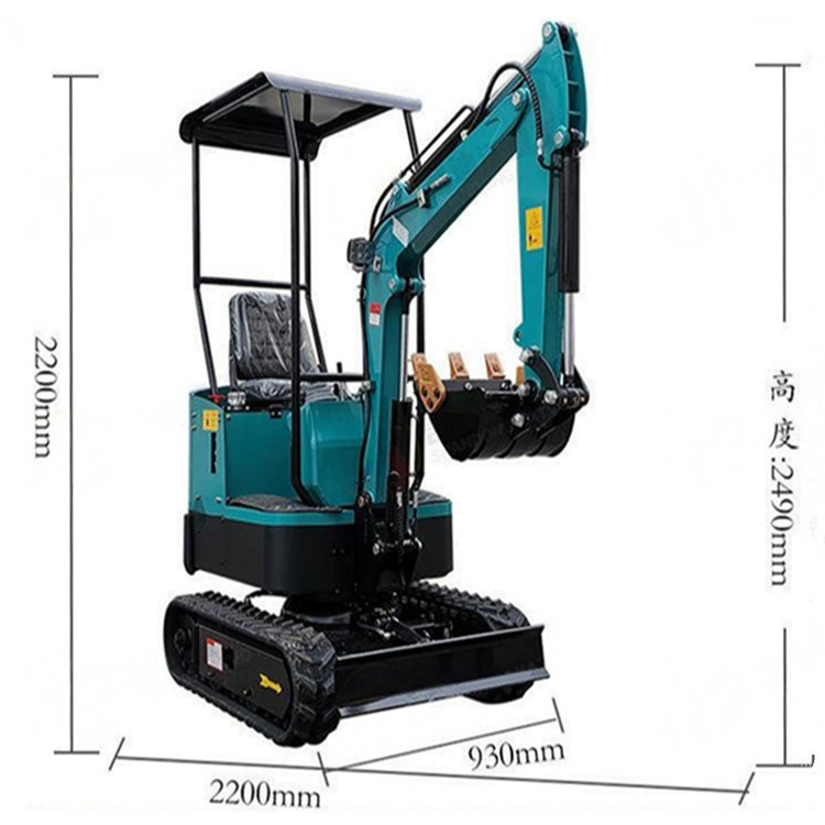 Thunderstorm Green Diesel Engine Small Digger Mini Excavator Machine For Farm Winery Agricultural Garden