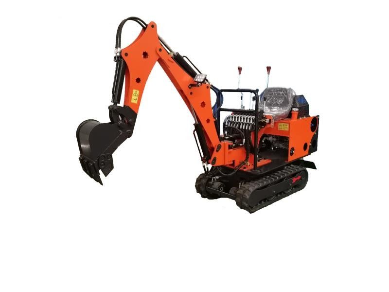 0.8T Small Digger 1 Ton Mini Excavator Machine With Rubber Track