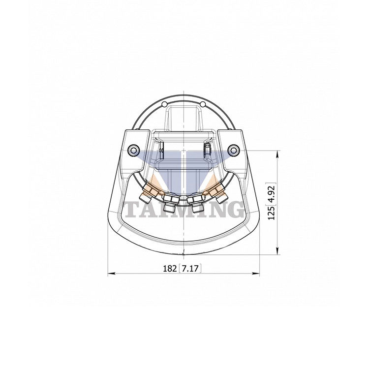 TEM 1 Ton Forest Crane Attachment Excavator Bucket Hydraulic Rotator